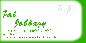 pal jobbagy business card